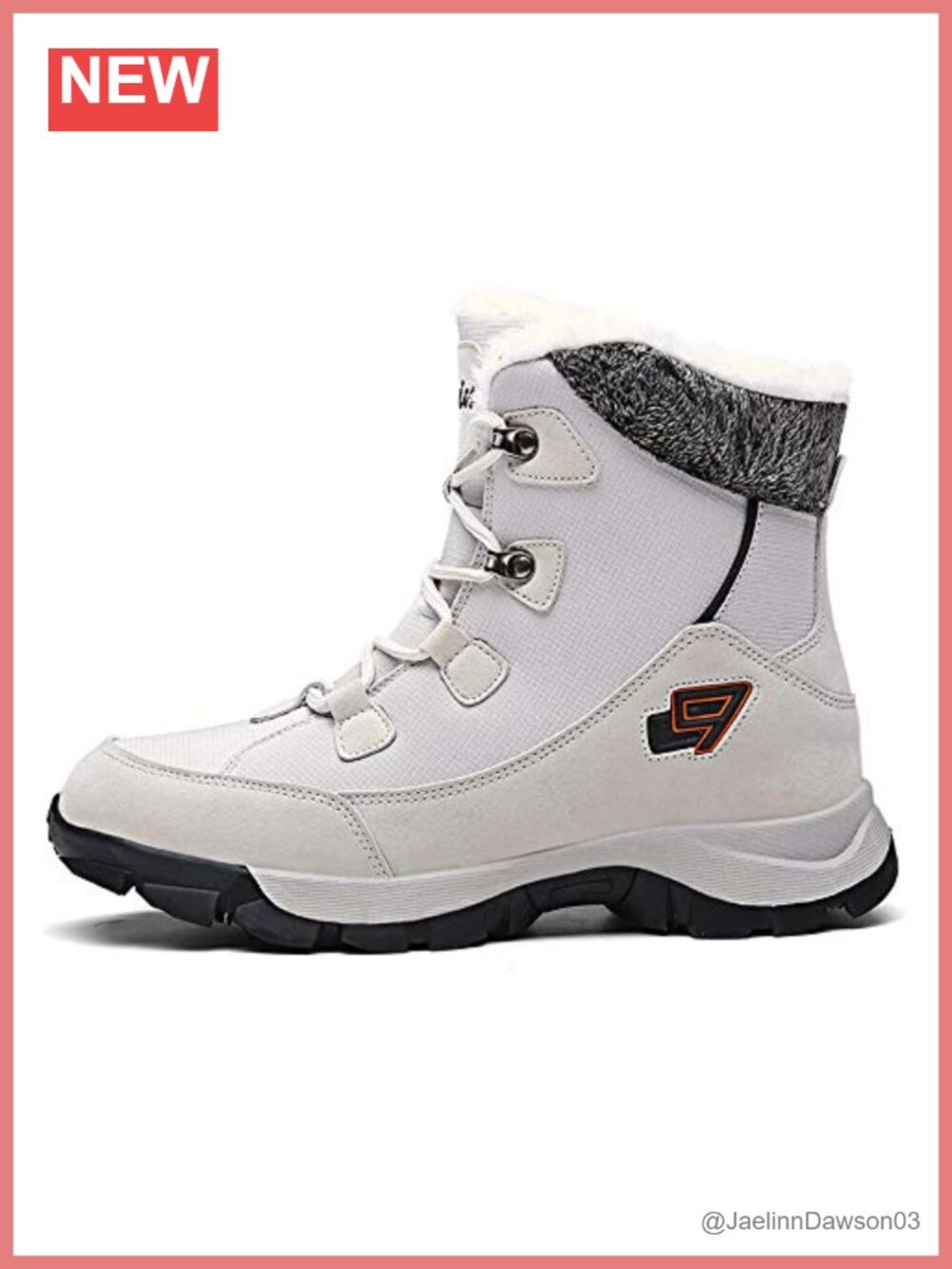 Women's Ankle Snow Boots Waterproof Faux Fur Lined Anti-Slip Winter Booties